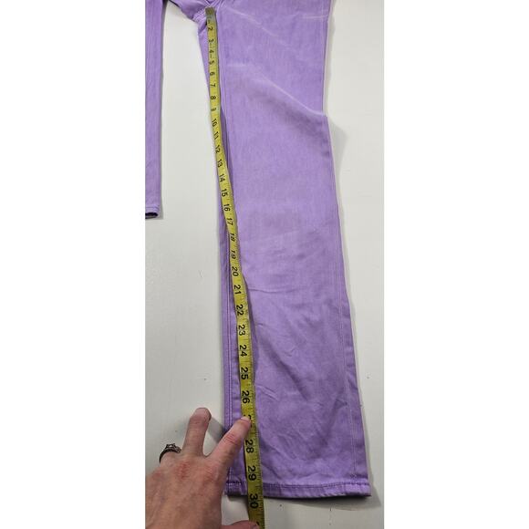 AG cigarette leg the stilt purple lavander ankle skinny jeans made in USA 24 EUC - Picture 7 of 9